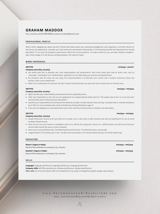 98+ ATS-Friendly Resume + Cover Letter & Email Template